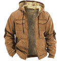 Fleece-lined Thick Ethnic Style Double-pocket Double-layer Thick Velvet Cotton-padded Jacket