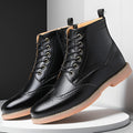 Men's High-top Business Casual Leather Shoes British Martin Boots