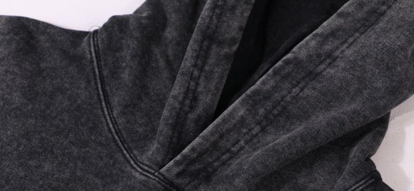 Men's Retro Fried Snowflake Baggy hoodie