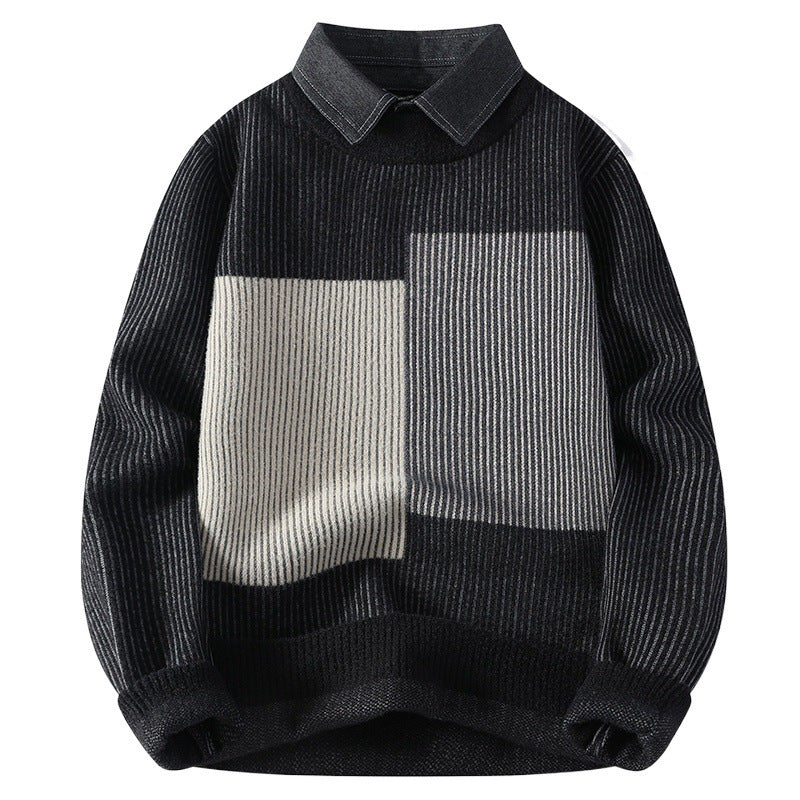 Loose Thickening Keep Warm Sweater Men