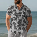 European And American Men's Beach Short Sleeve shirt