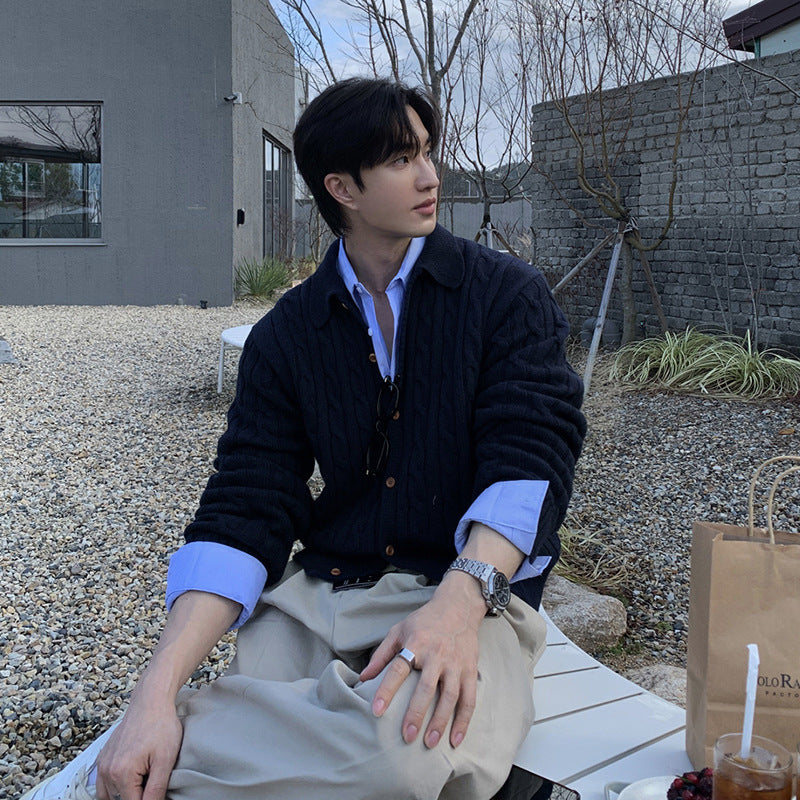 Men's Loose Retro Sweater