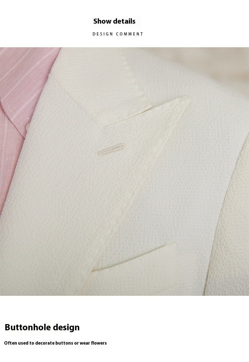 Men's Casual Summer Thin Slim-fitting Suit Jacket