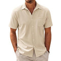 Men's Cardigan Plus Size Short Sleeve shirt