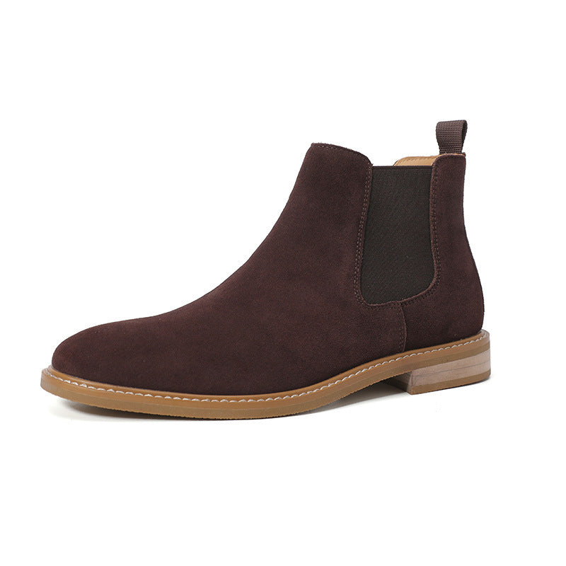 Chelsea Boots Men's Slip-on Boots Plus Size Suede boots
