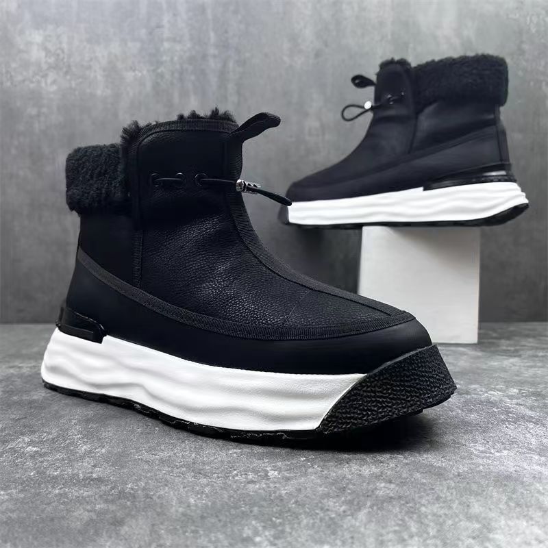 High-top Platform Men's Genuine Leather Shoes
