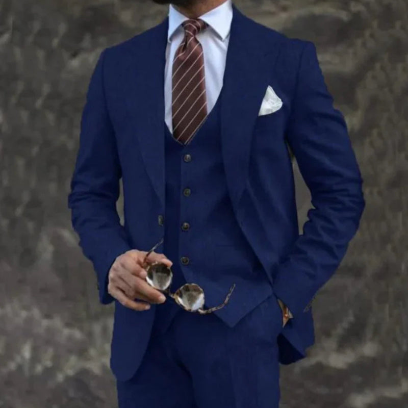 Business Casual Three-piece Suit Men