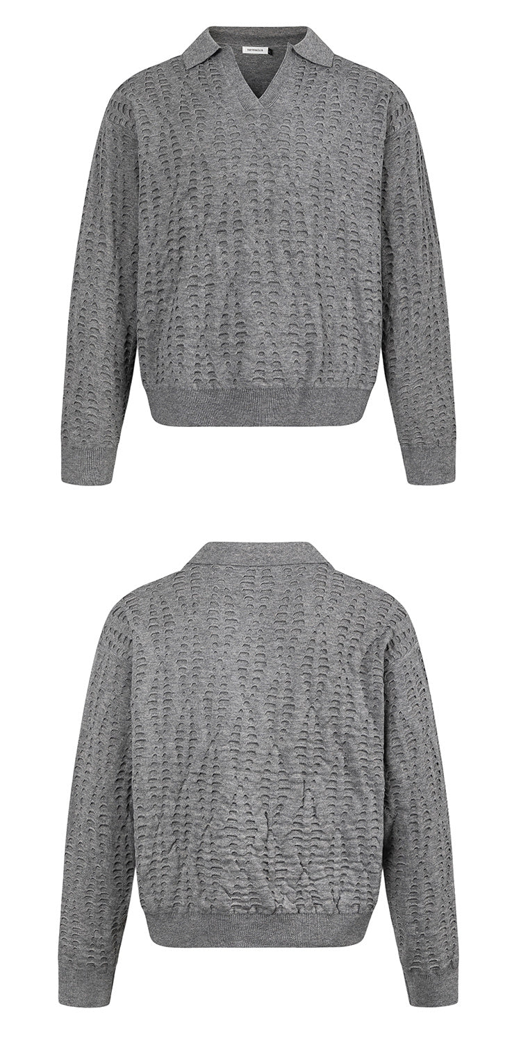 Ripped Design Retro Loose Sweater