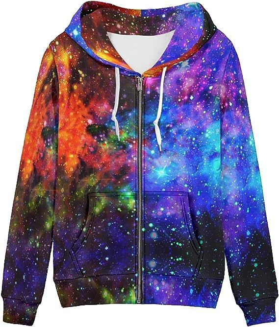 Men's And Women's 3D Painted Printed Zipper hoodie