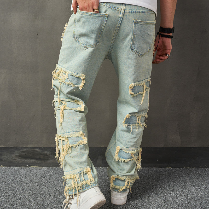 Retro Wide Leg Jeans For Men