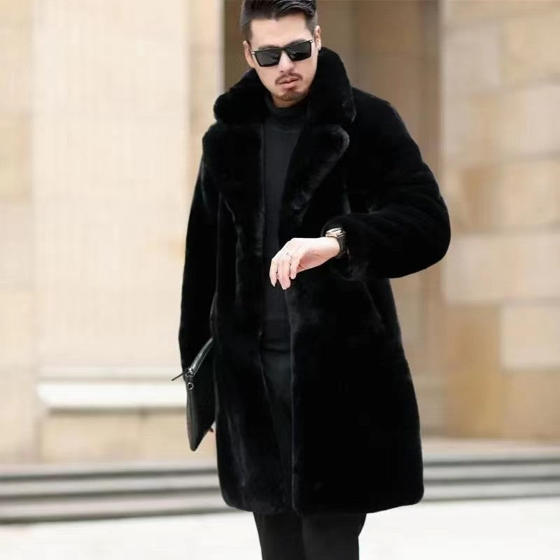 Warm Haining Mink Fur Medium And Long Butterworth coat