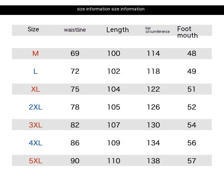 Sports Baggy Straight Trousers Men