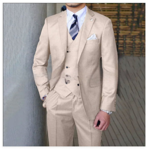 Men's Fashion Casual Slim Three Piece Suit