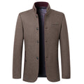 Business Stand Collar Woolen Coat
