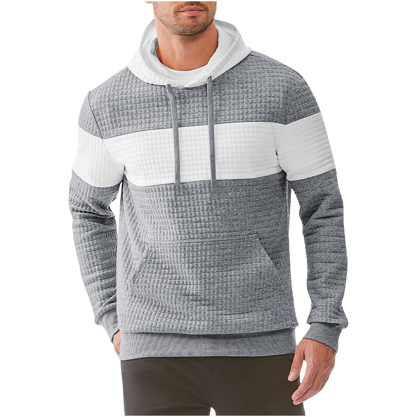 Men's Hooded Long-sleeved Sweater