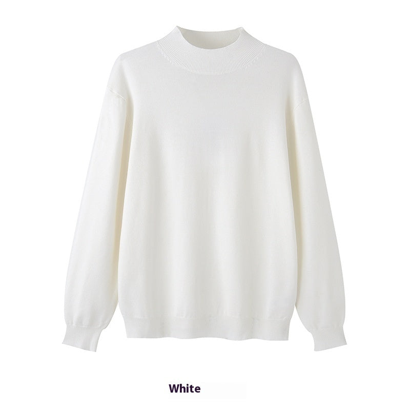 Long Sleeve Inner Wear Mock Neck Sweater Men