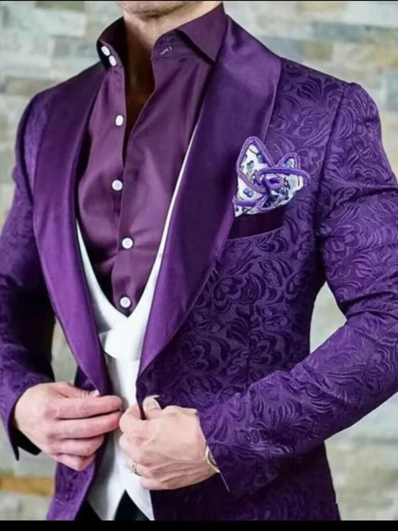 Men's Three-piece Slim-fit Business Suit