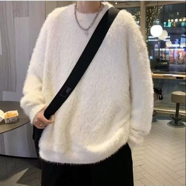 Mink Fur Men's Autumn And Winter korean style sweater