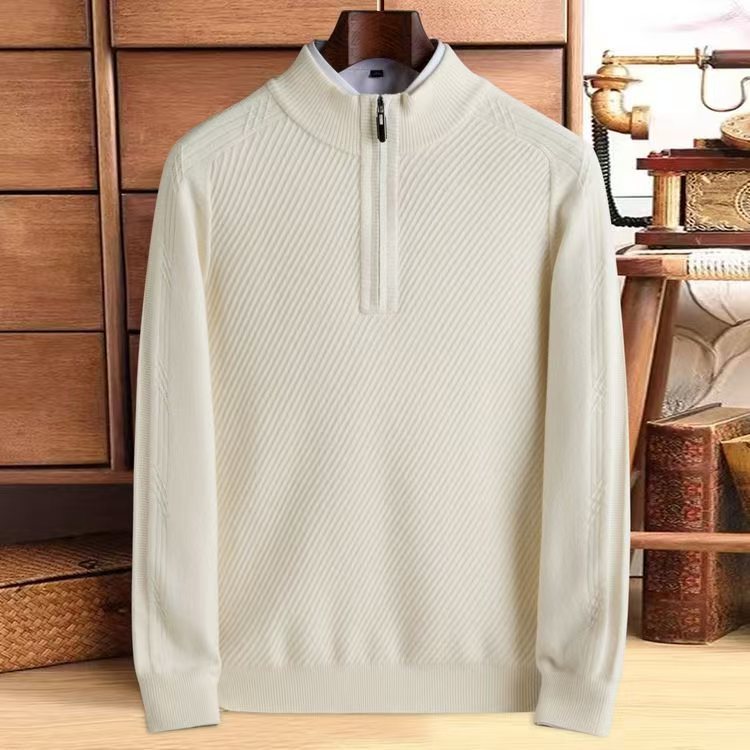 Thickened Knitting Pure Wool Sweater men