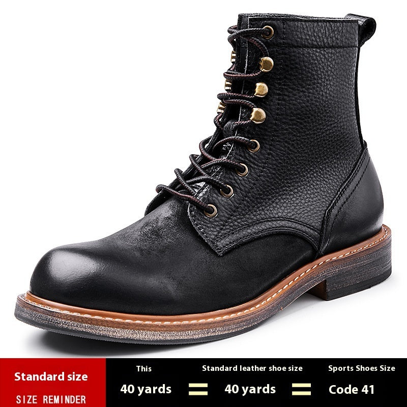 Spring And Autumn Retro Antique Thickened Martin Boots