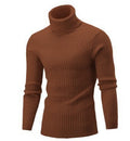 Men's Sweater Casual Retro Twisted Flower Turtleneck Knitting sweater