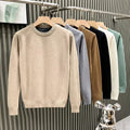Men's Solid Color Casual Bottoming Sweater