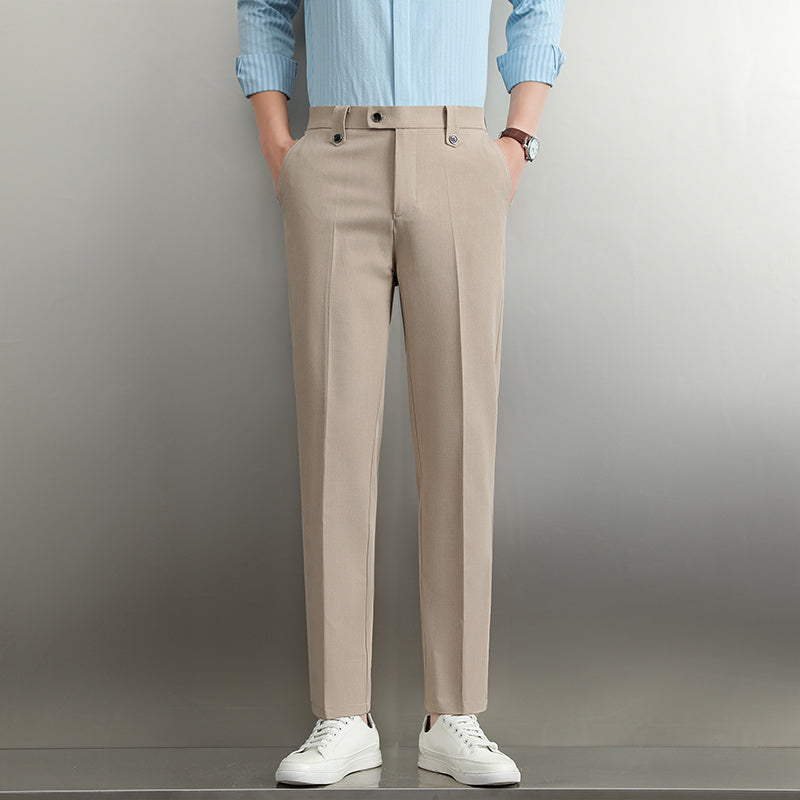 Men's Loose Straight Business Trousers