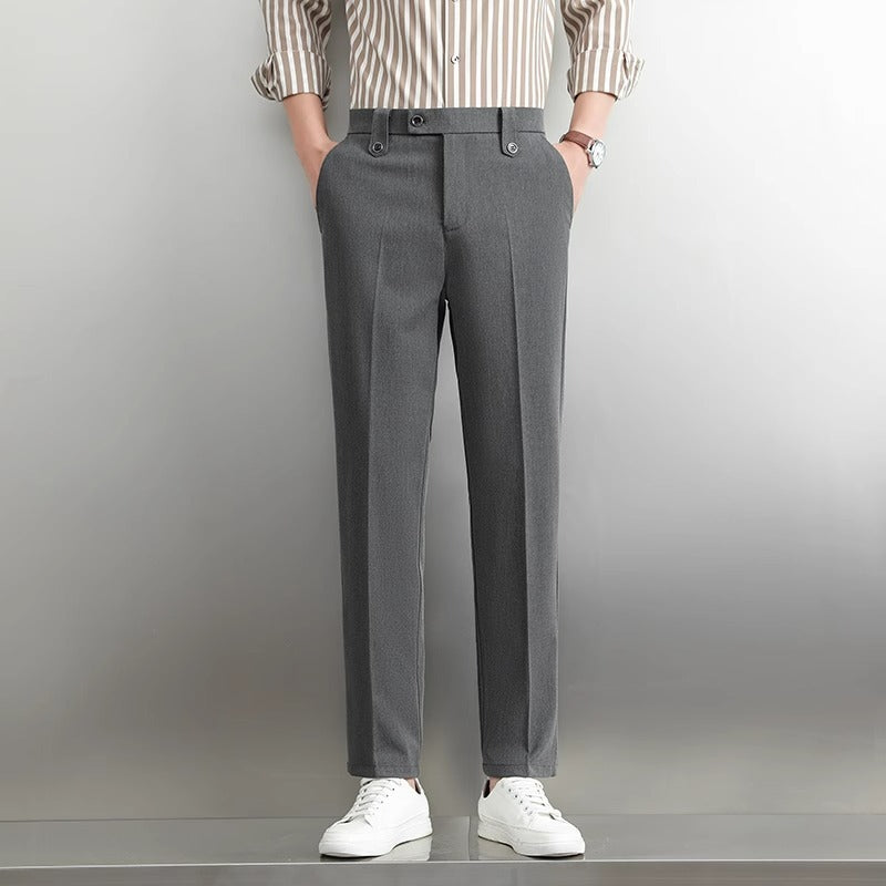 Men's Loose Straight Business Trousers