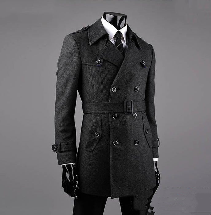 Young And Middle-aged Cashmere trench Coat