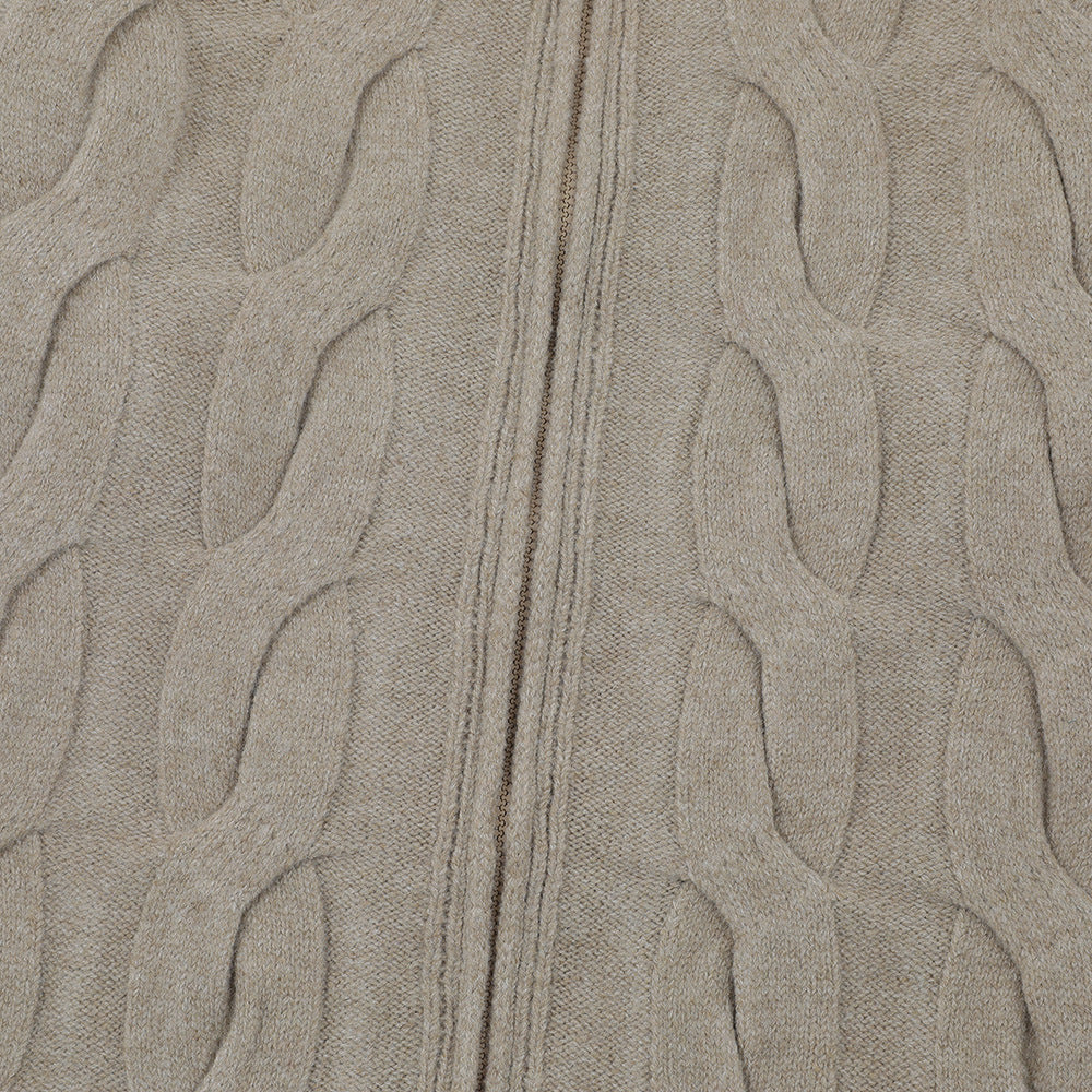 Simple Solid Color Twisted Collar Cardigan Sweater