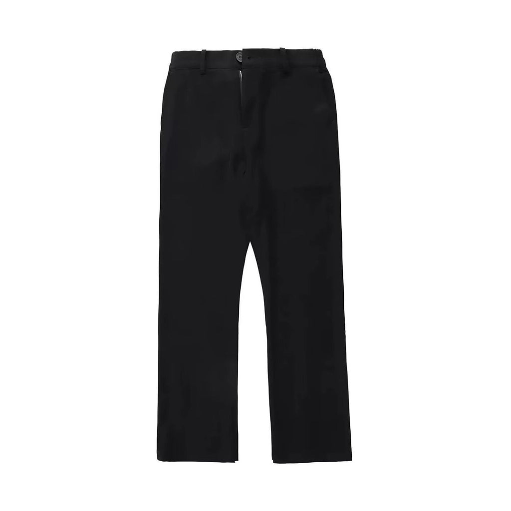 Black Willow Leaf Machete Straight Casual Pants