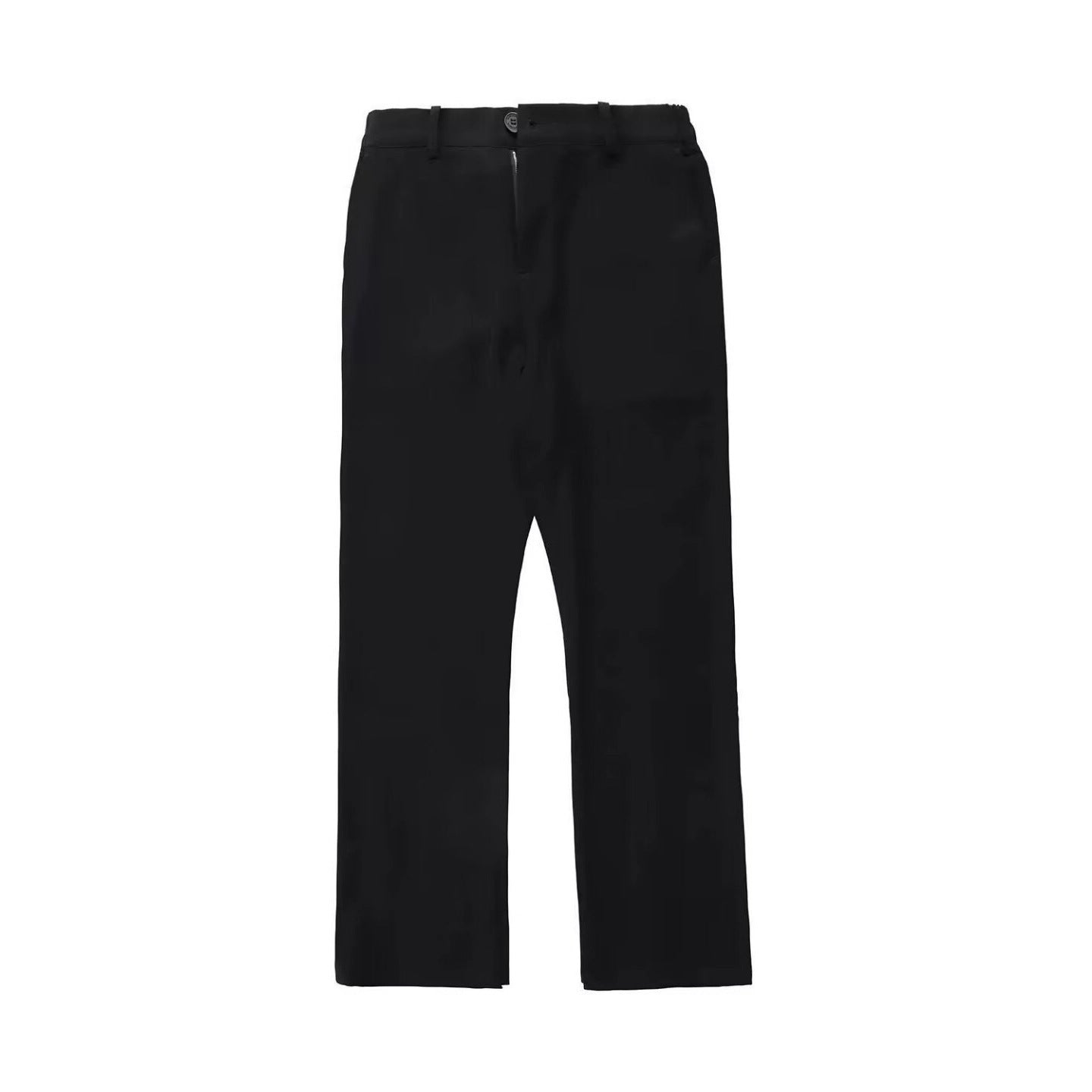 Black Willow Leaf Machete Straight Casual Pants