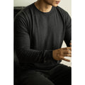 Wool Mulberry Silk Men's Knitted Long Sleeve sweater
