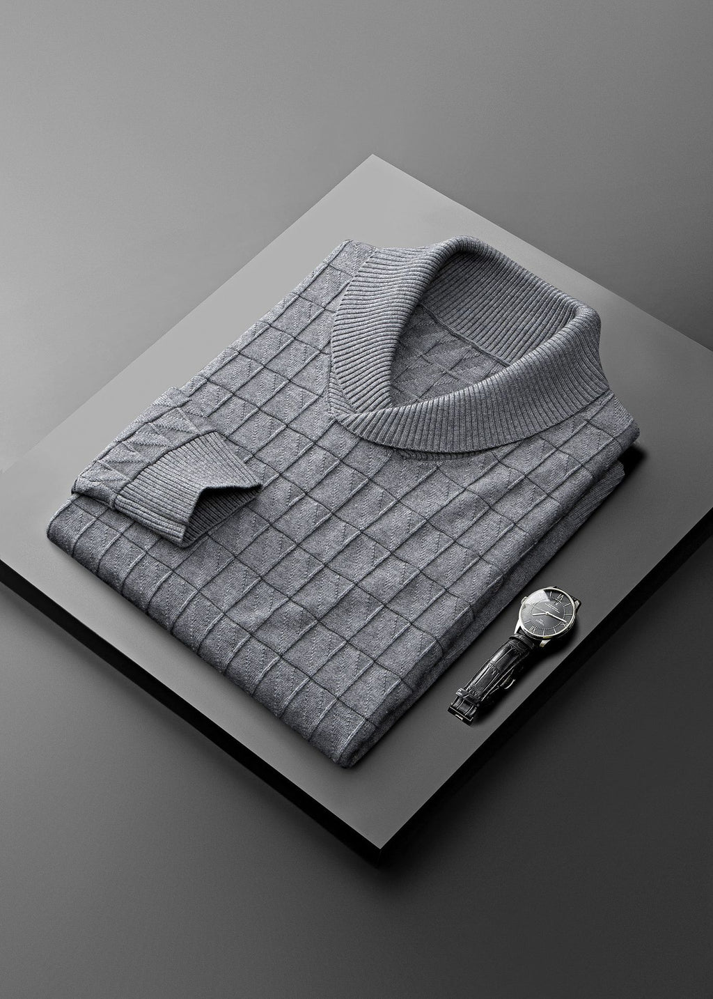 Men's Warm V-neck Sweater