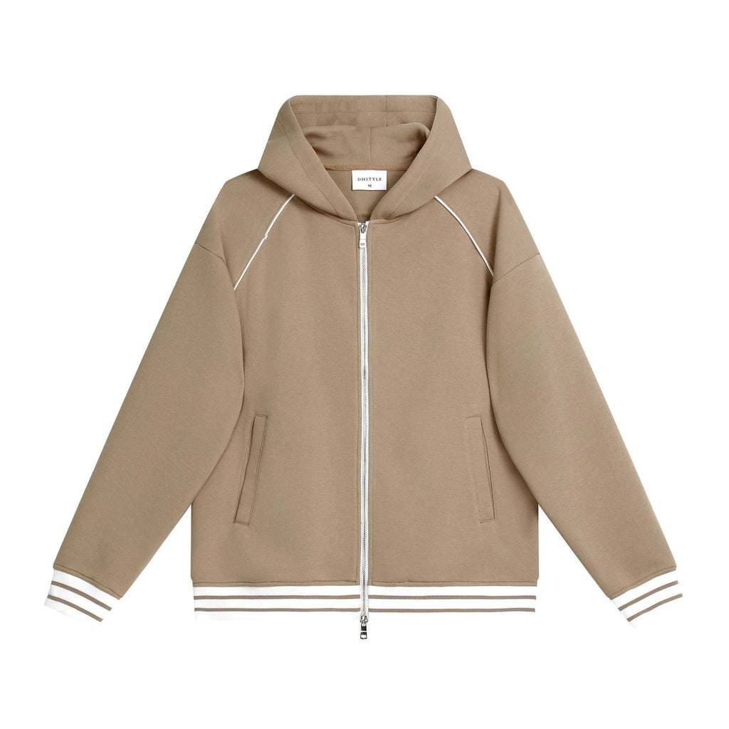 Autumn And Winter Casual Zipper hooded Sweater