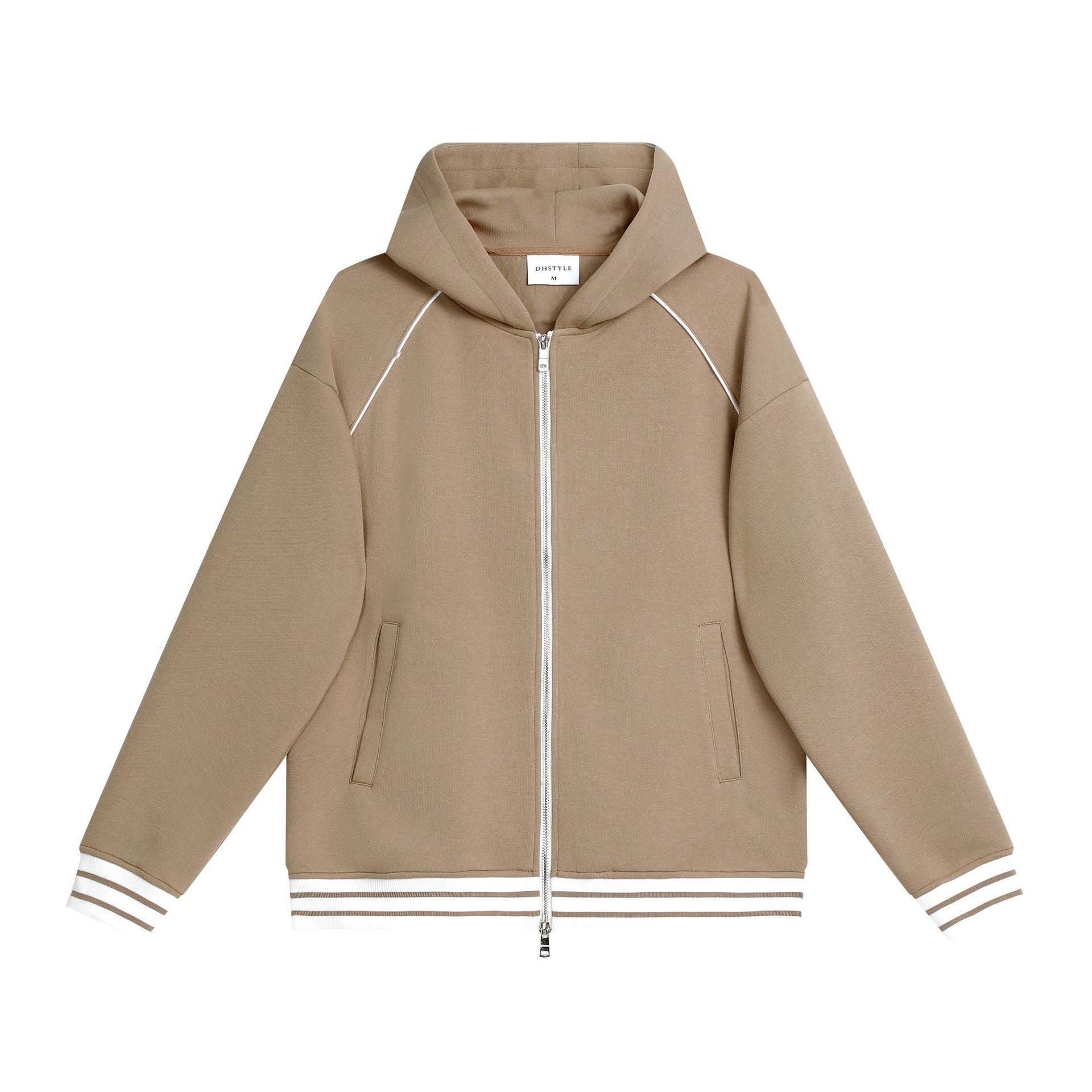 Autumn And Winter Casual Zipper hooded Sweater