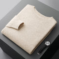 Men's Round Neck Basic Inner Match Thin Middle-aged And Elderly Bottoming Sweater