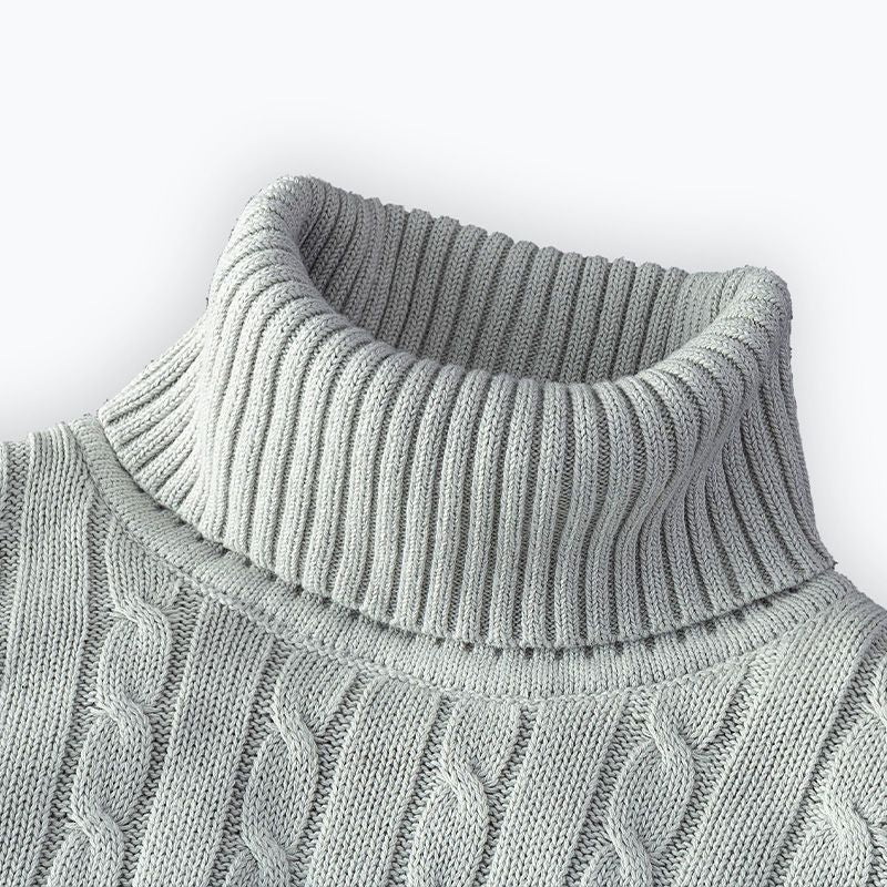 Men's Turtleneck Fleece-lined Thickened Sweater