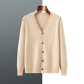 V-neck Knitted Cardigan Coat Men