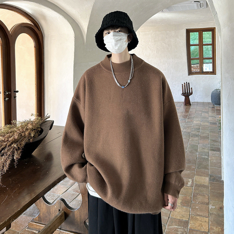 Spring And Autumn Loose And Idle Solid Color Sweater