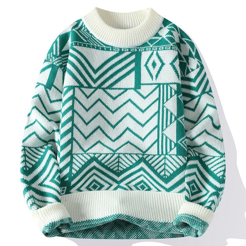 Casual Round Neck Sweater men