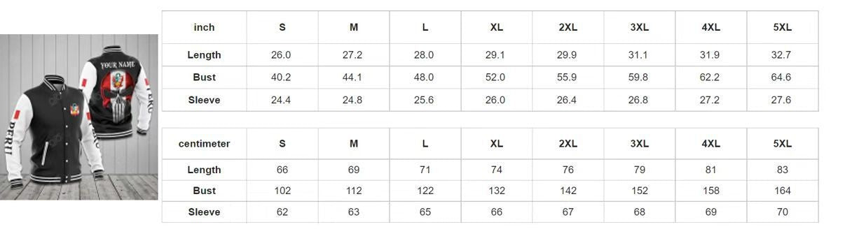 Baseball Uniform Streetwear Jacket men