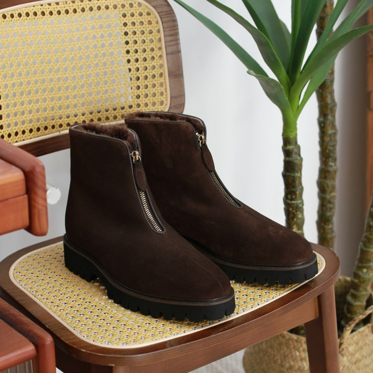 British Thick Height Increasing Snow Boots