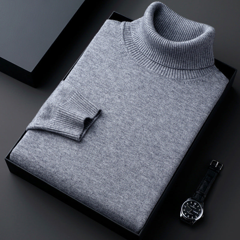 Men's Turtleneck Color Thick Bottoming Shirt