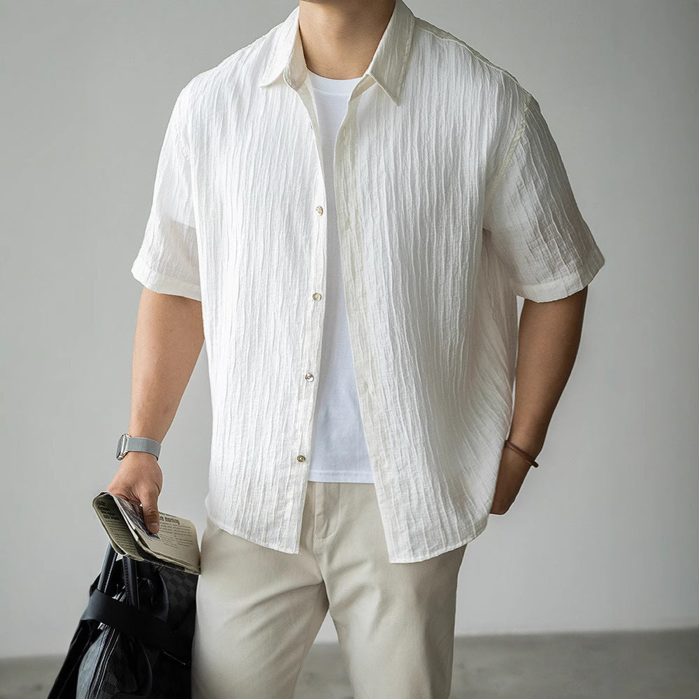 Slightly Wrinkled Light Business shirt
