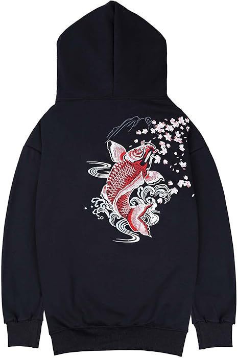 Men's Dragon Printed Heavy Pattern Hoodie