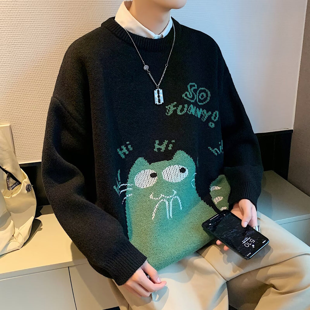 Autumn And Winter Wild Loose And Idle Knitwear sweater