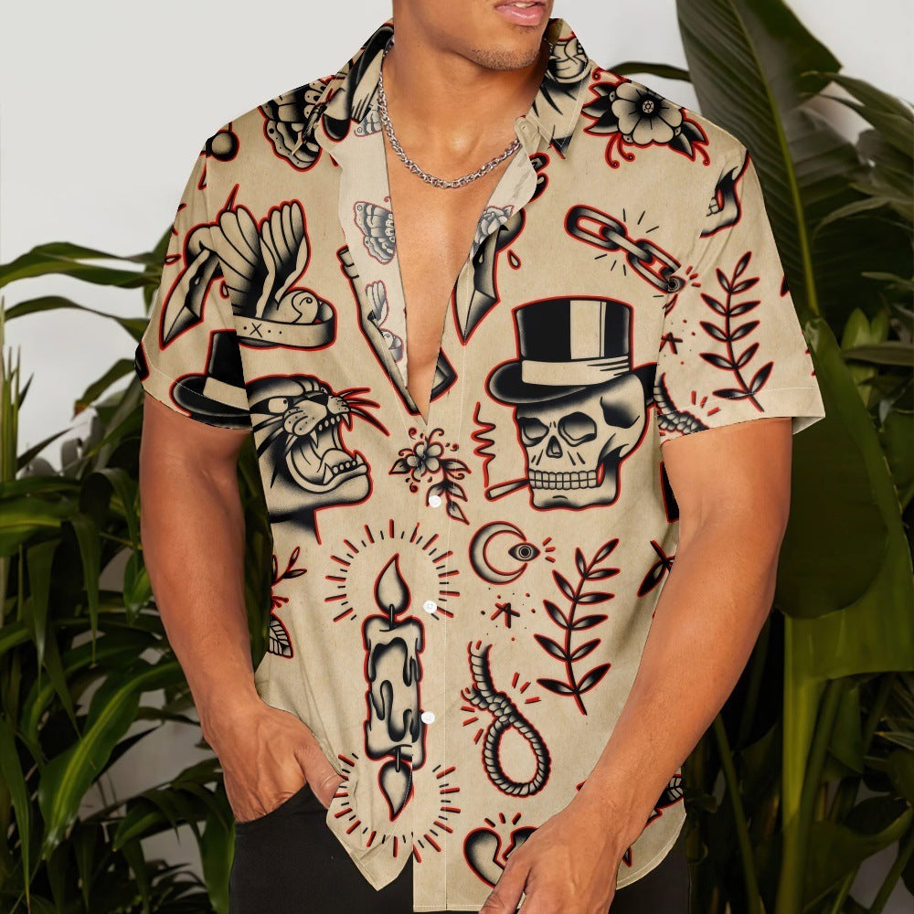 leisure Vacation Short Sleeve Hawaii Beach Shirt