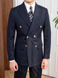 Autumn Style Double Breasted Slim Fit Suit