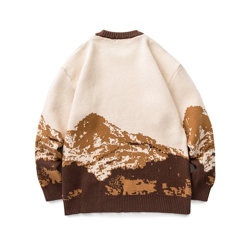 Snow Mountain Gradient Sweater